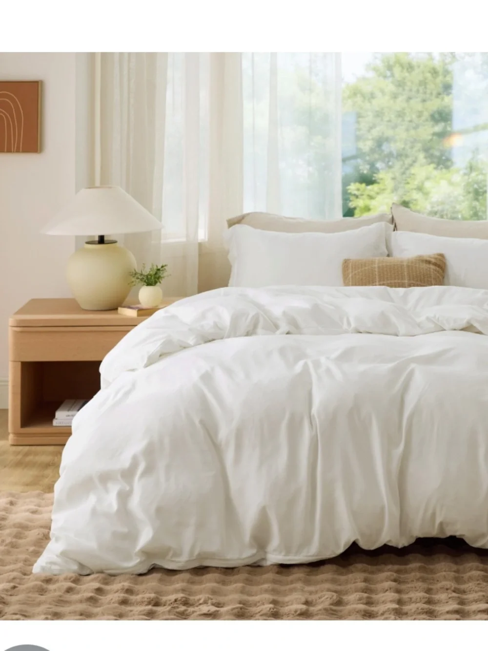 FULL Duvet 3Pc. Set -  Cream White